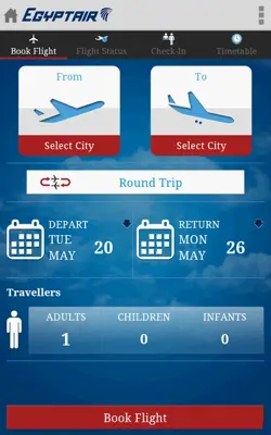 EGYPTAIR android App screenshot 0