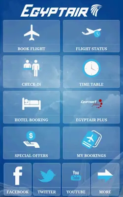 EGYPTAIR android App screenshot 1