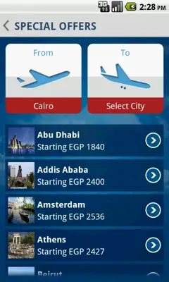 EGYPTAIR android App screenshot 4