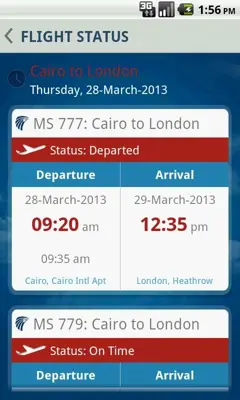 EGYPTAIR android App screenshot 7